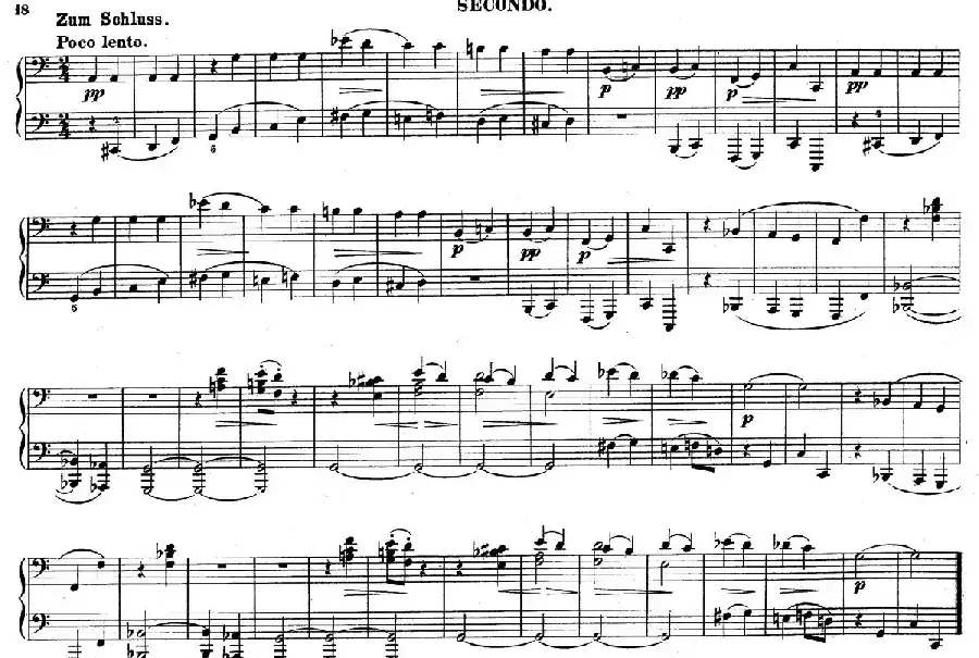 Zwolf Original-Compositionen fur Pianoforte zu 4 Handen Op.57（12首四手联弹小品·12）