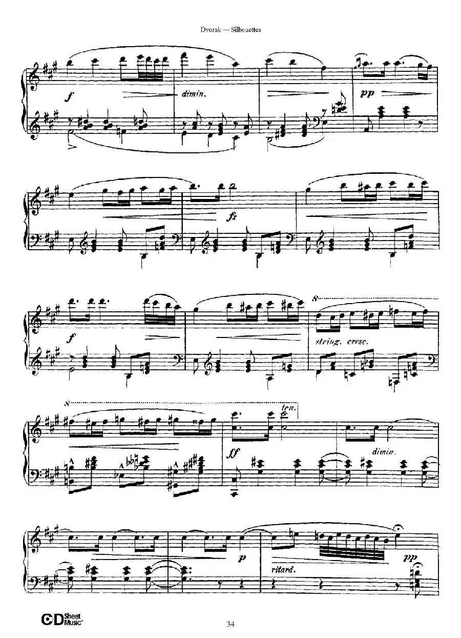 12 Silhouettes Op.8（12首剪影·11）