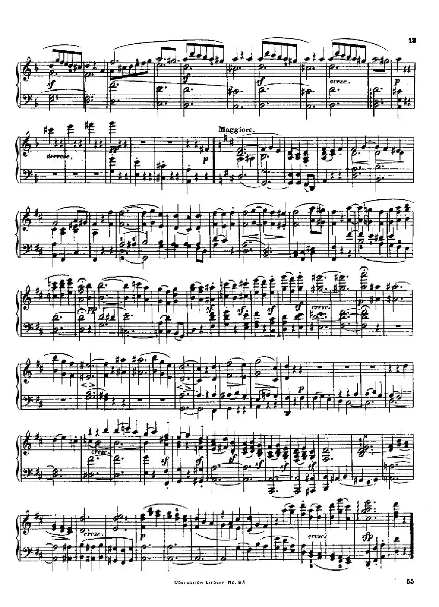 String Quartet No.3 in D Major Op.18-3（D大调第三弦乐四重奏·钢琴独奏版）