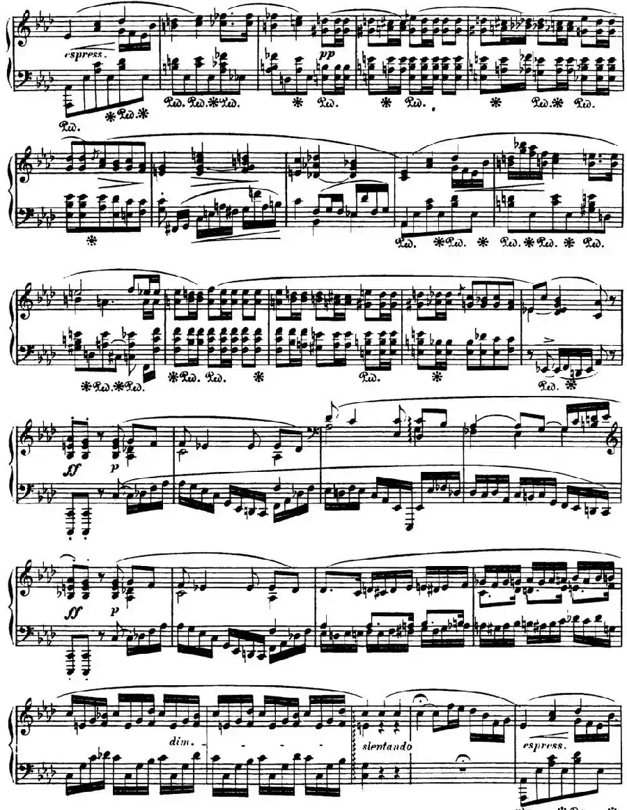 肖邦 波兰舞曲 Op.40 No.2 c小调 Polonaise