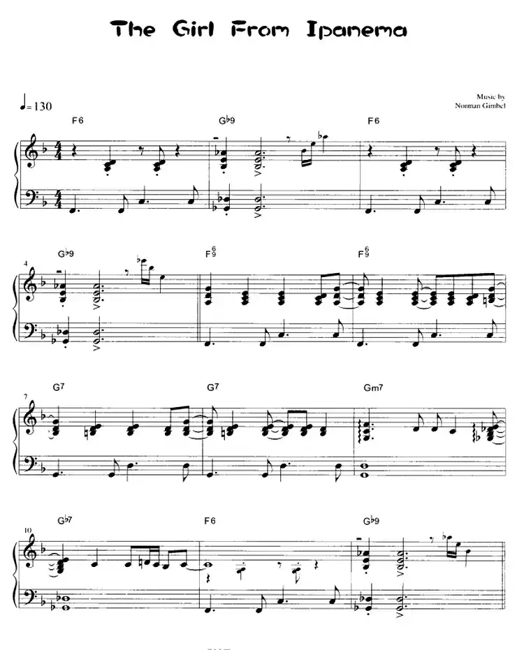 The Girl From Ipanema（伊帕内玛姑娘）