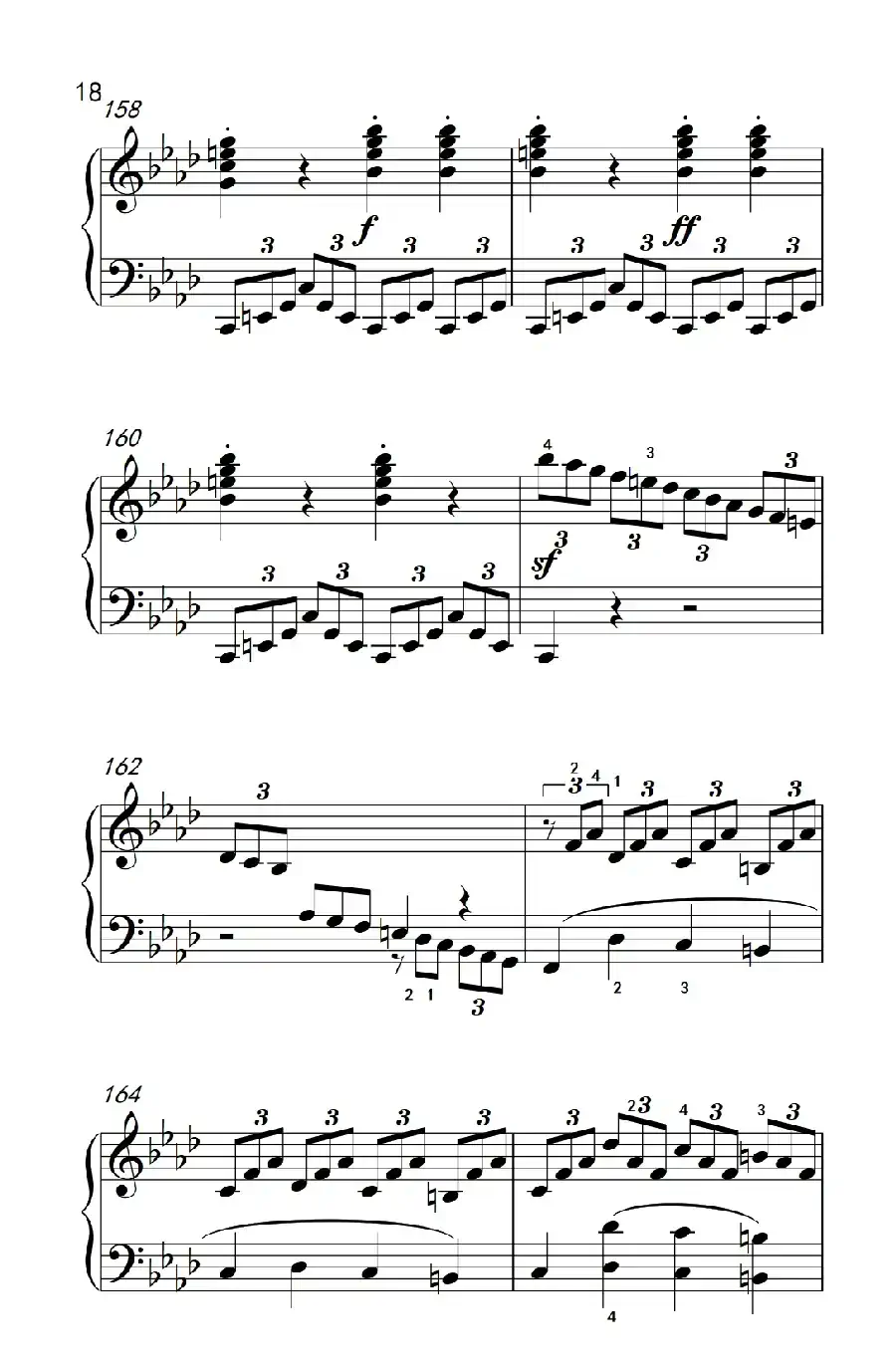 奏鸣曲 Opus 2 Nr.1 第四乐章(贝多芬奏鸣曲集 1)