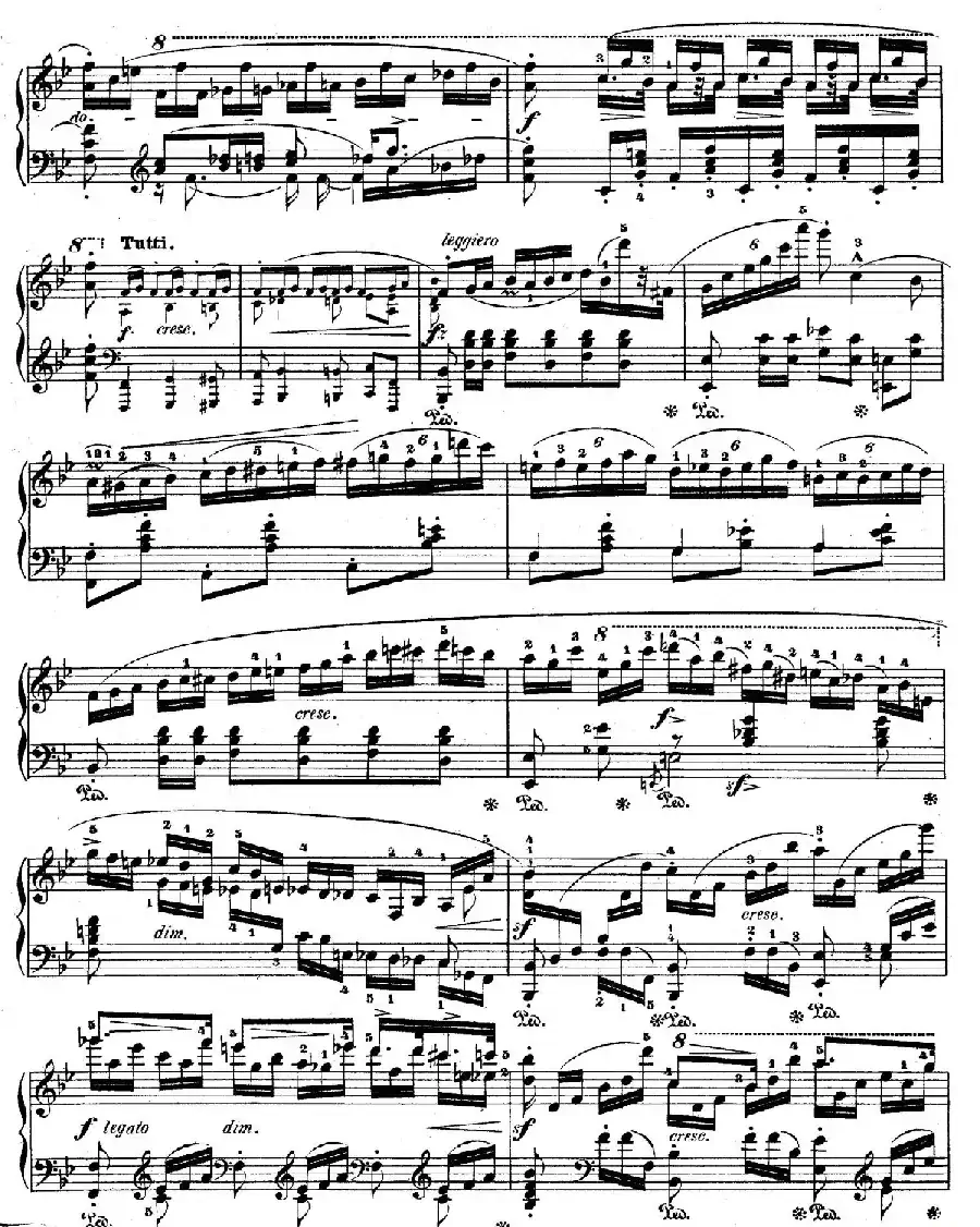 降B大调莫扎特主题变奏曲 Op.2（为钢琴与乐队而作）