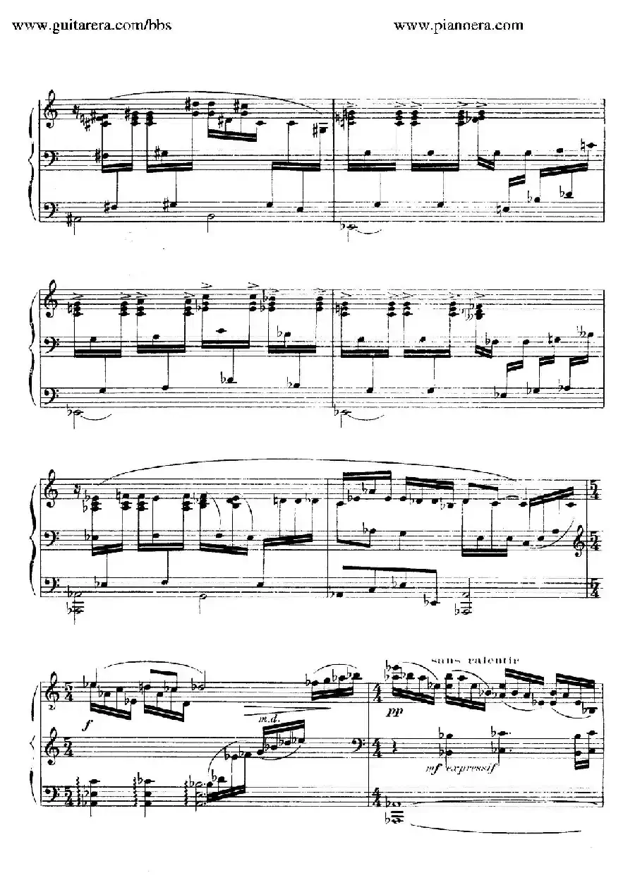 15 Improvisations（15首即兴曲·Ⅳ）