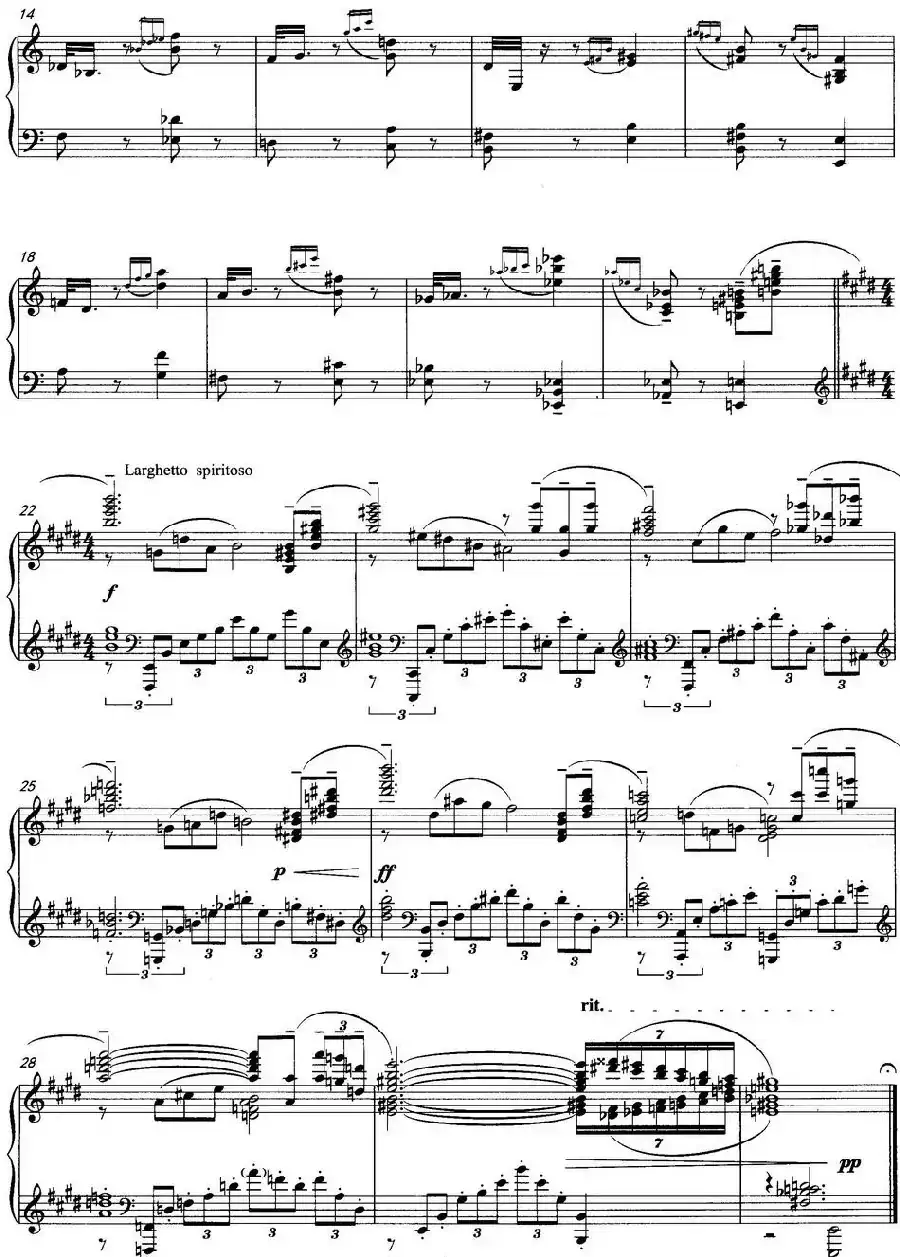 音画奏鸣曲——绿页（钢琴独奏）