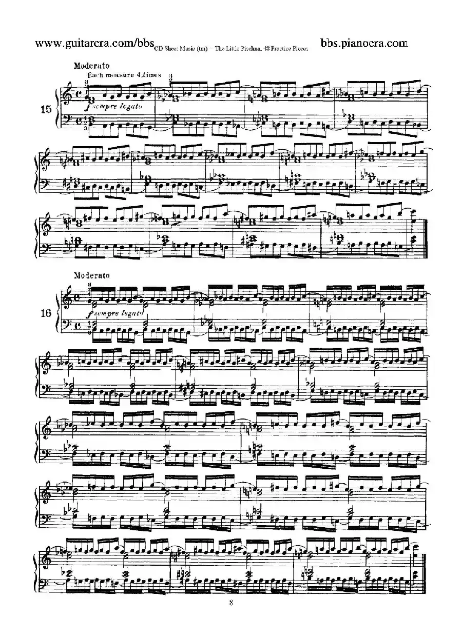 48 Practice Pieces（四十八首钢琴练习曲）