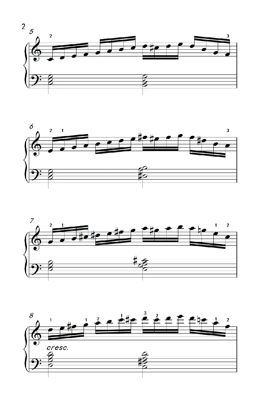 莫什科夫斯基 钢琴练习曲（第五首）