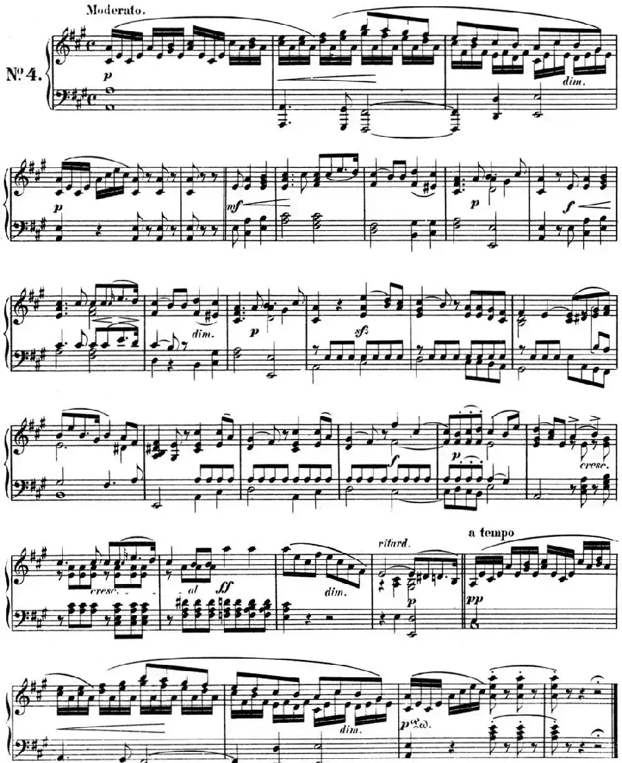 门德尔松无词歌Op.19(NO.4)