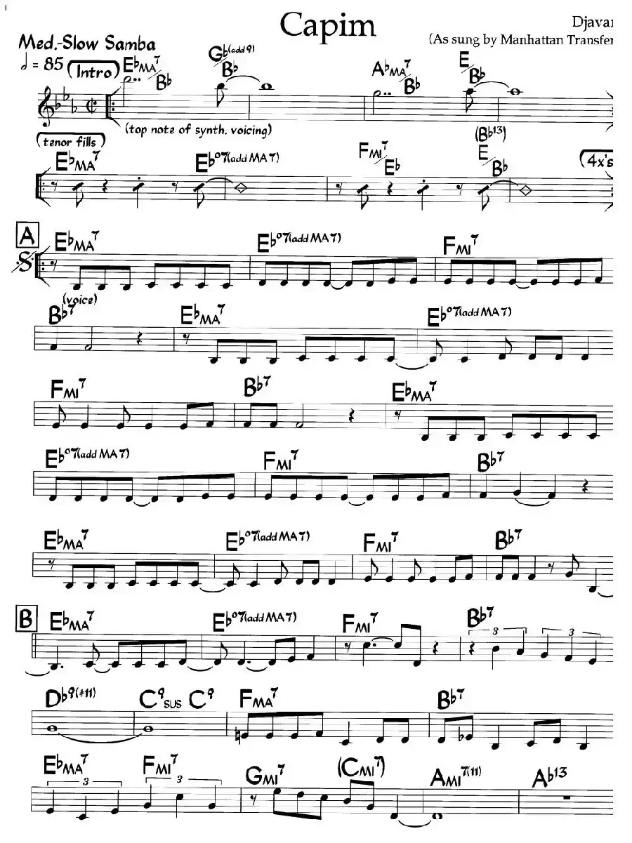 Capim(爵士钢琴曲)