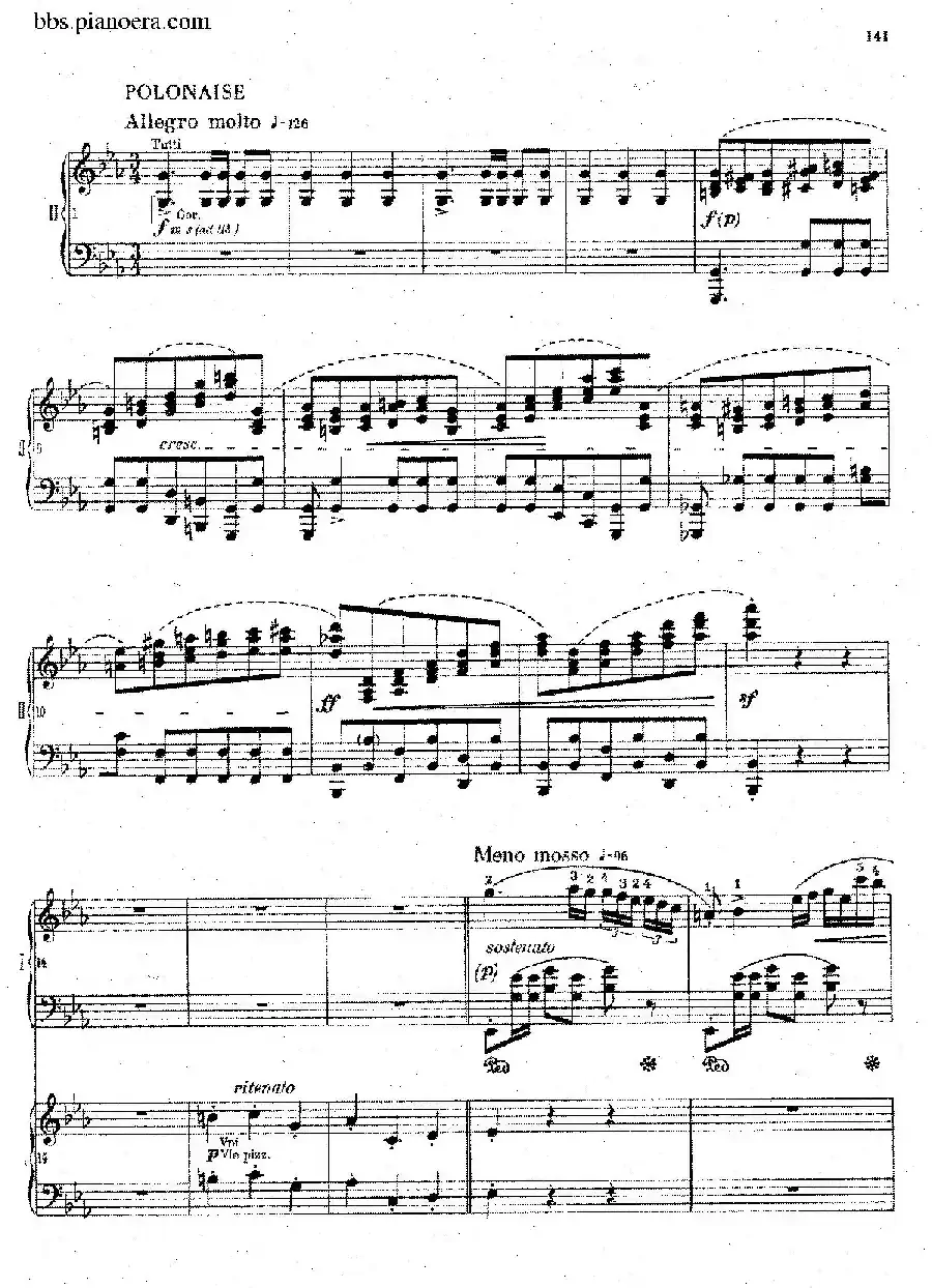 Grande Polonaise Brilliante Preceded by an Andante Spianato Op.22（平静的行板与华丽的波兰舞曲·双钢琴版）