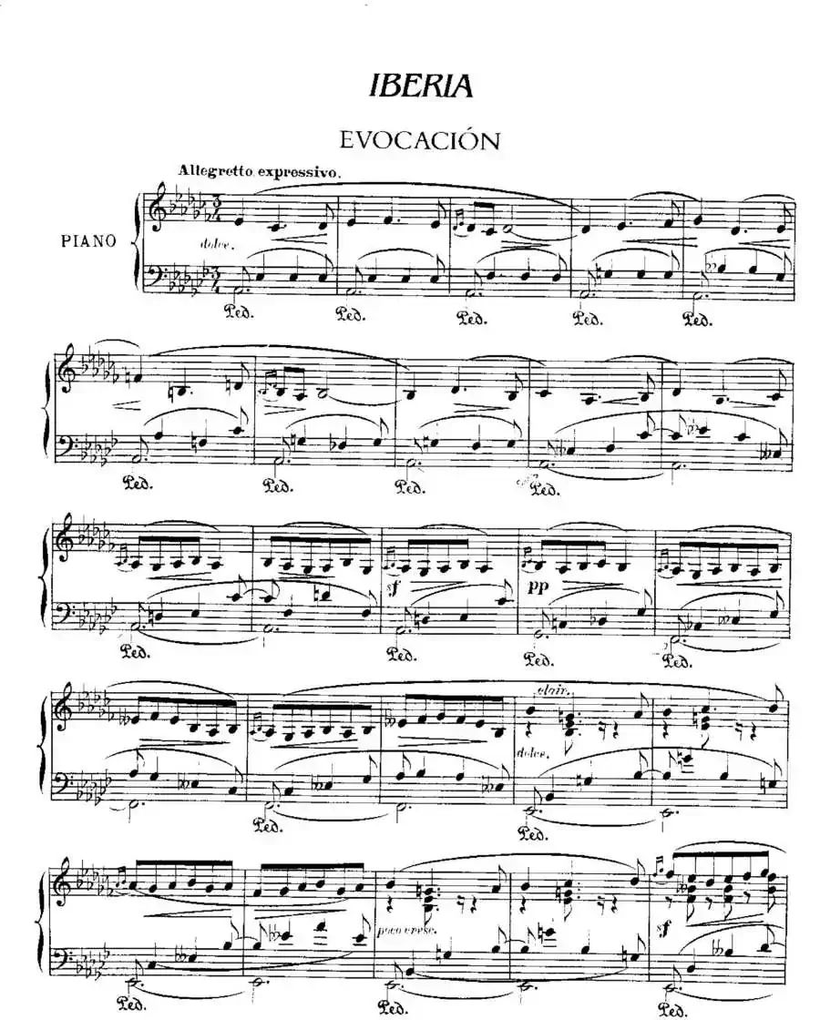 Iberia Suite：Evocacion（伊贝利亚组曲）