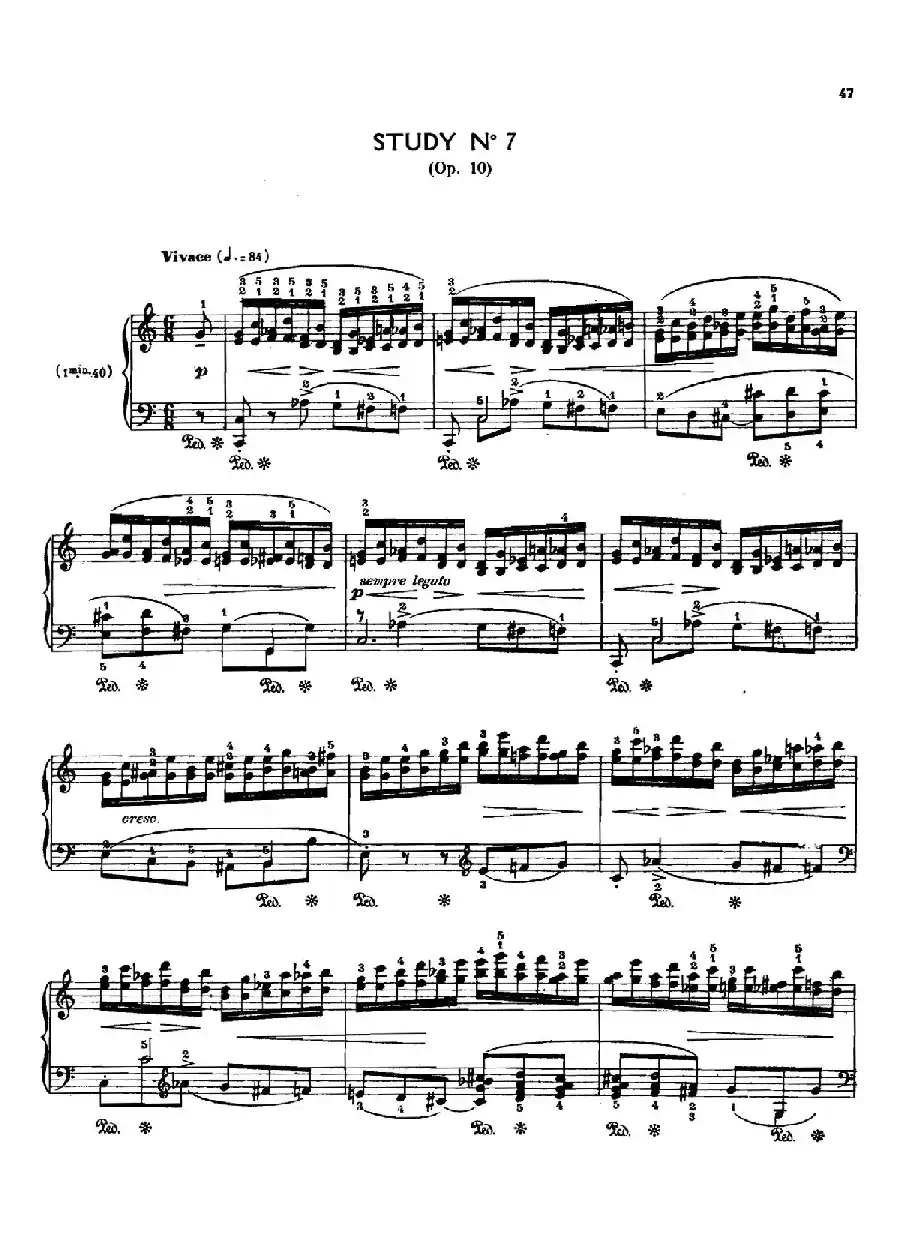 12 Etudes Op.10 柯尔托教学版（12首练习曲·7）