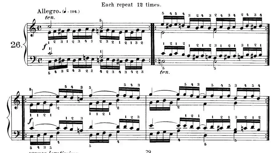 Czerny - 40 Daily Exerci Op.337（25—30）（40首日常训练曲）