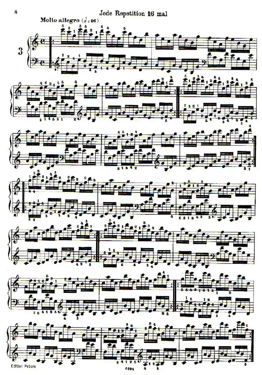 School of the Virtuoso Op.365（60首钢琴高级练习曲·3）