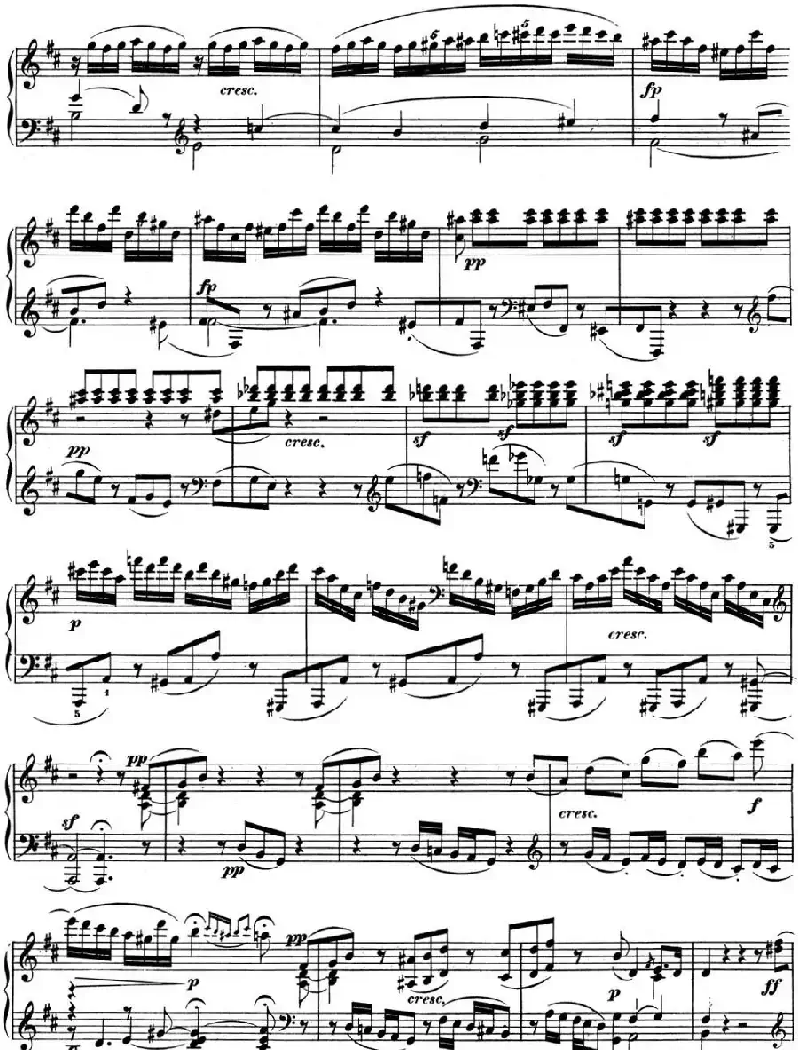 贝多芬钢琴奏鸣曲07 D大调 Op.10 No.3 D major