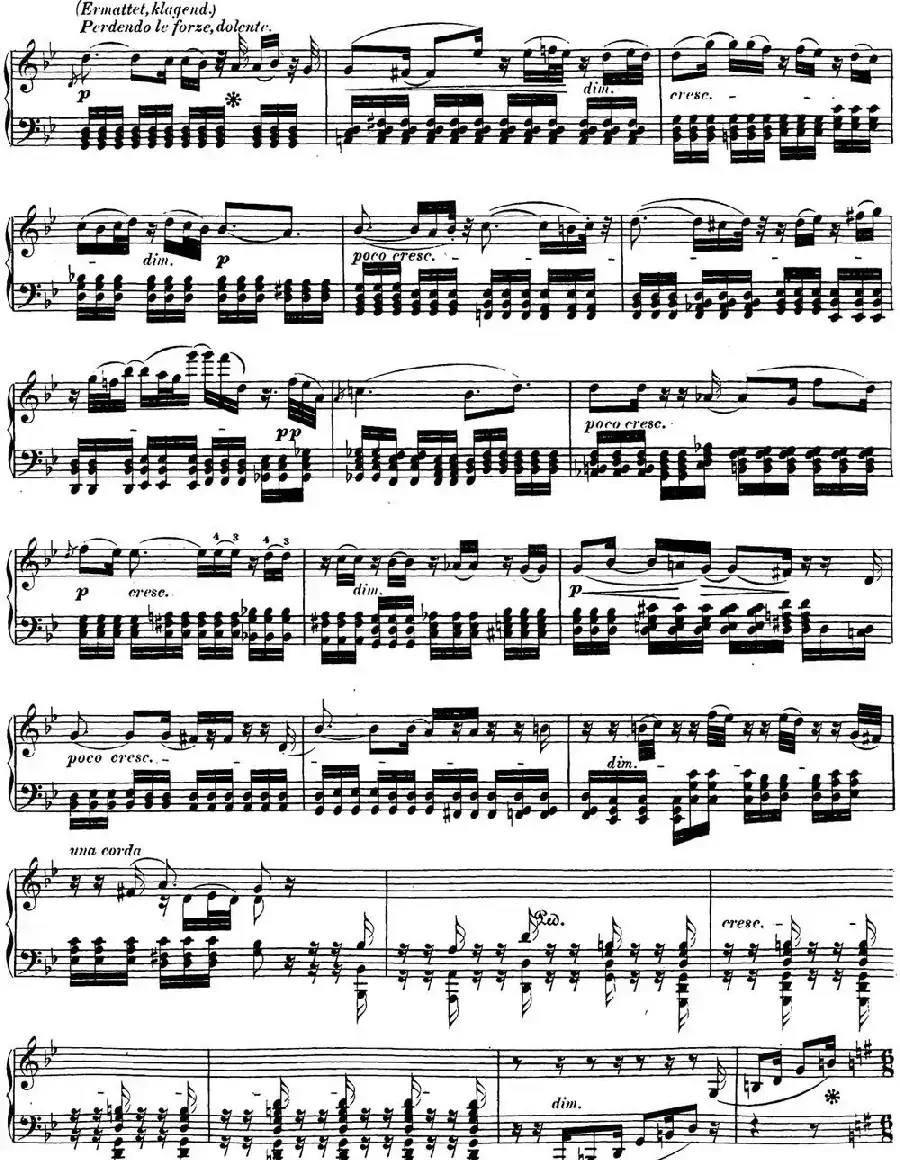 贝多芬钢琴奏鸣曲31 降A大调 Op.110 A-flat major