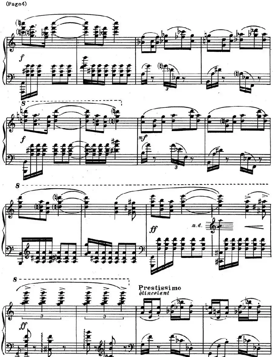 斯克里亚宾3首钢琴练习曲 Op65（No.3）