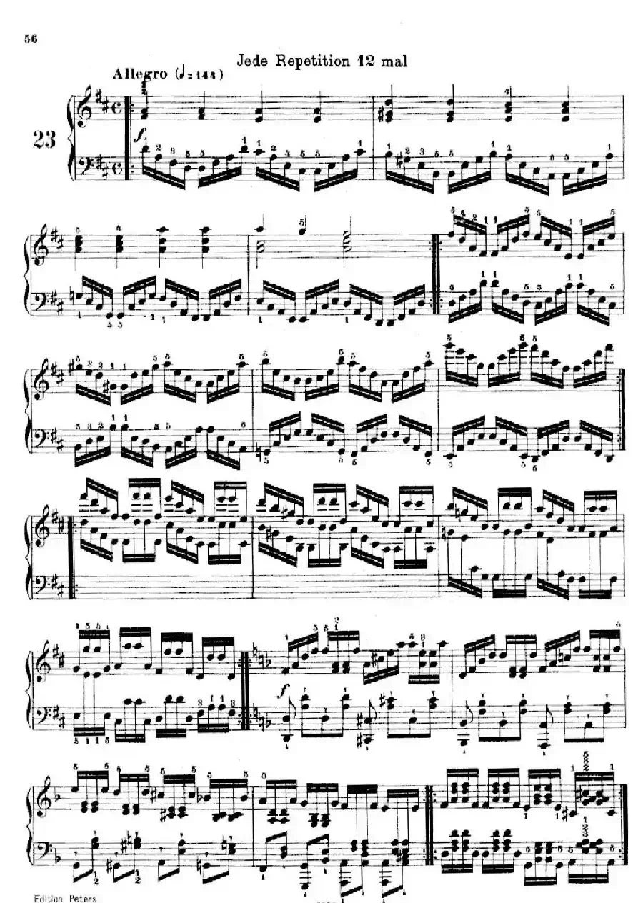 School of the Virtuoso Op.365（60首钢琴高级练习曲·23）
