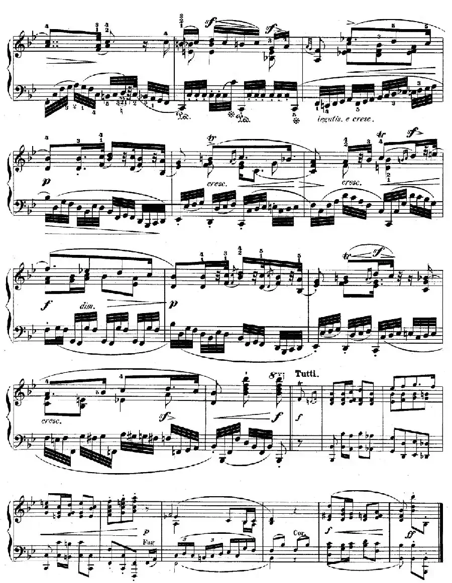 降B大调莫扎特主题变奏曲 Op.2（为钢琴与乐队而作）
