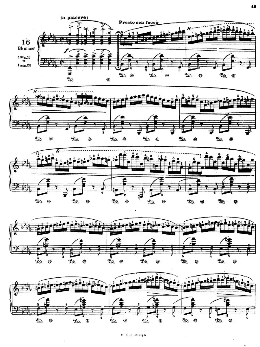 Preludes Op.28（24首前奏曲·16）