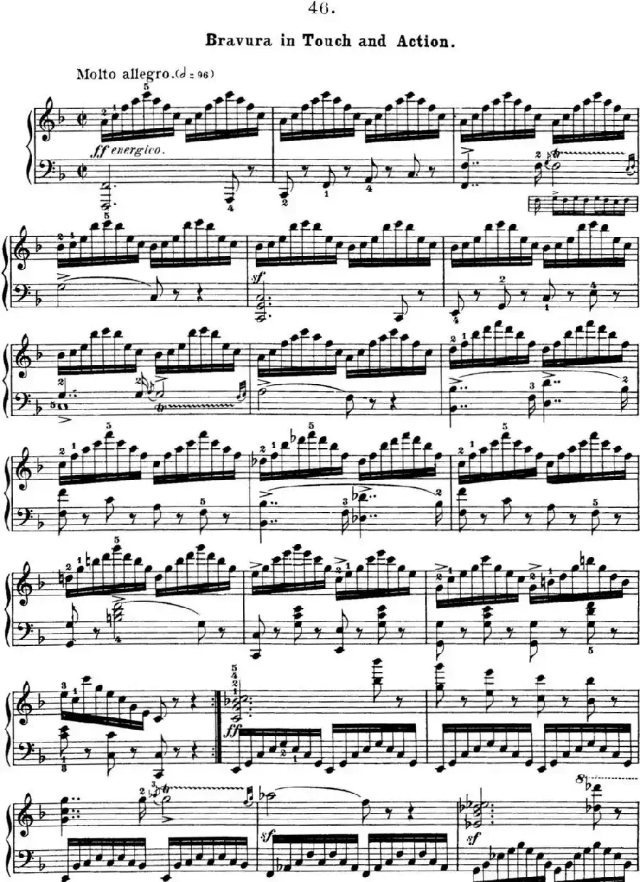 50首车尔尼Op.740钢琴手指灵巧技术练习曲(NO.46)