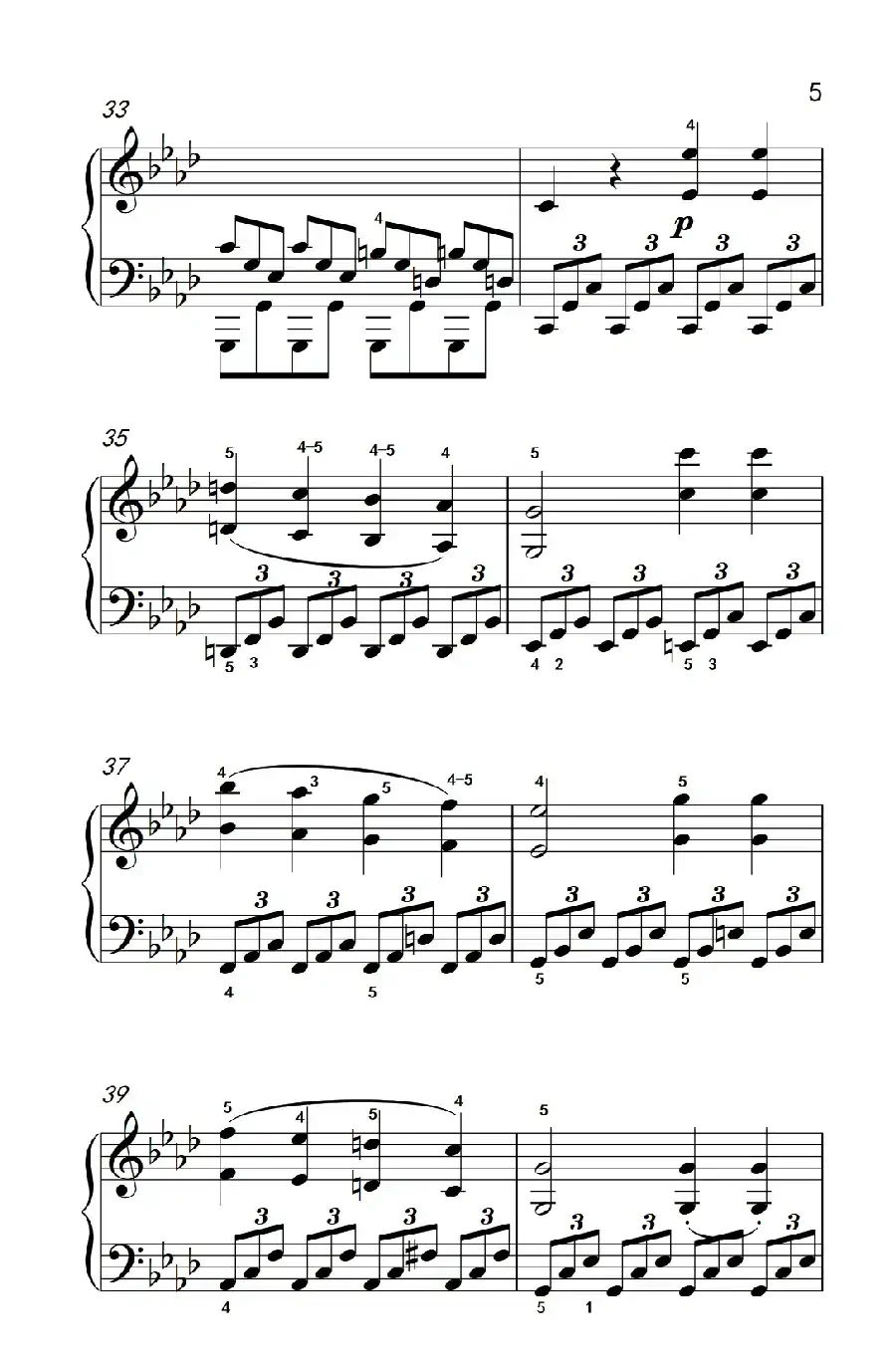 奏鸣曲 Opus 2 Nr.1 第四乐章(贝多芬奏鸣曲集 1)