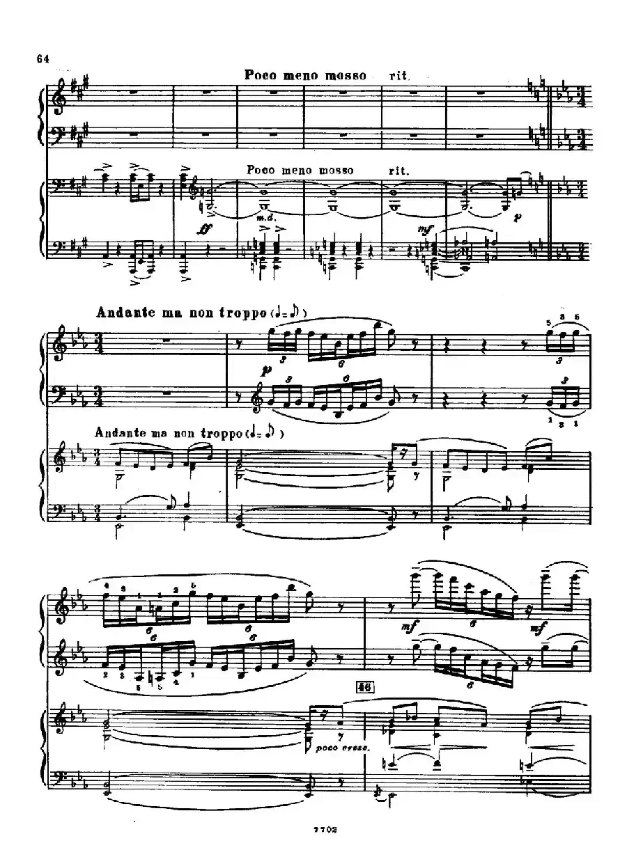 升f小调第一钢琴协奏曲 Op.1（双钢琴版）