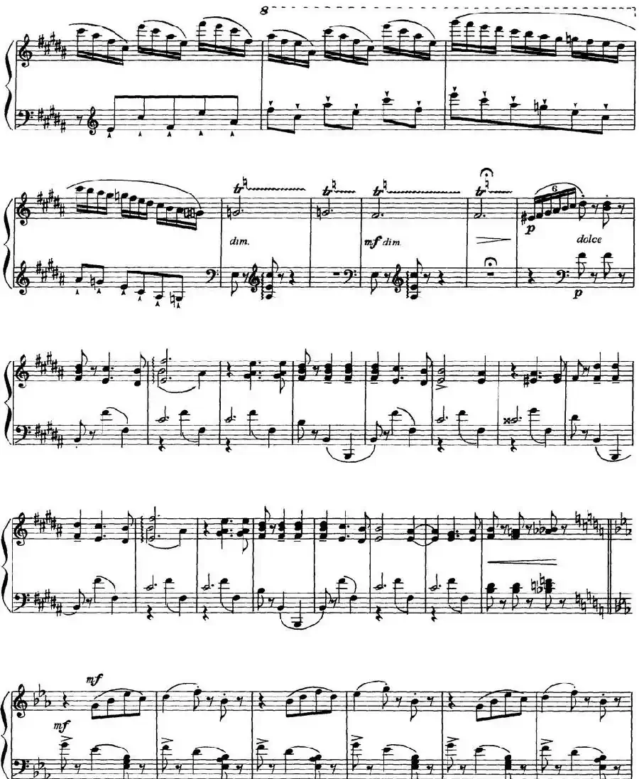 柴可夫斯基18首钢琴小品Op.72（11.Valse bluette）