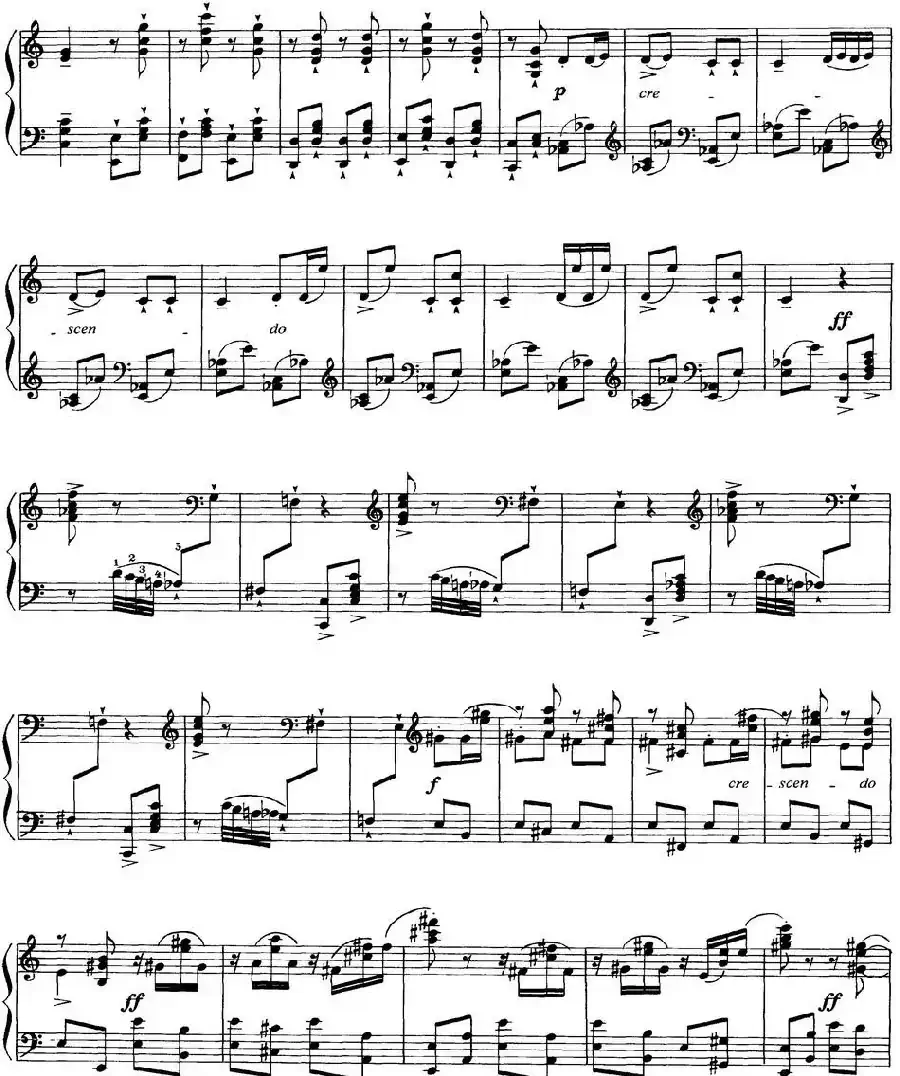 柴可夫斯基18首钢琴小品Op.72（18.Scene dansante(invitation au trepak)）