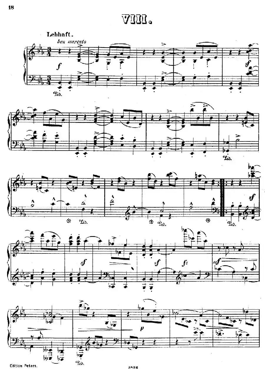Waltzes Op.23（圆舞曲集·8、降E大调）