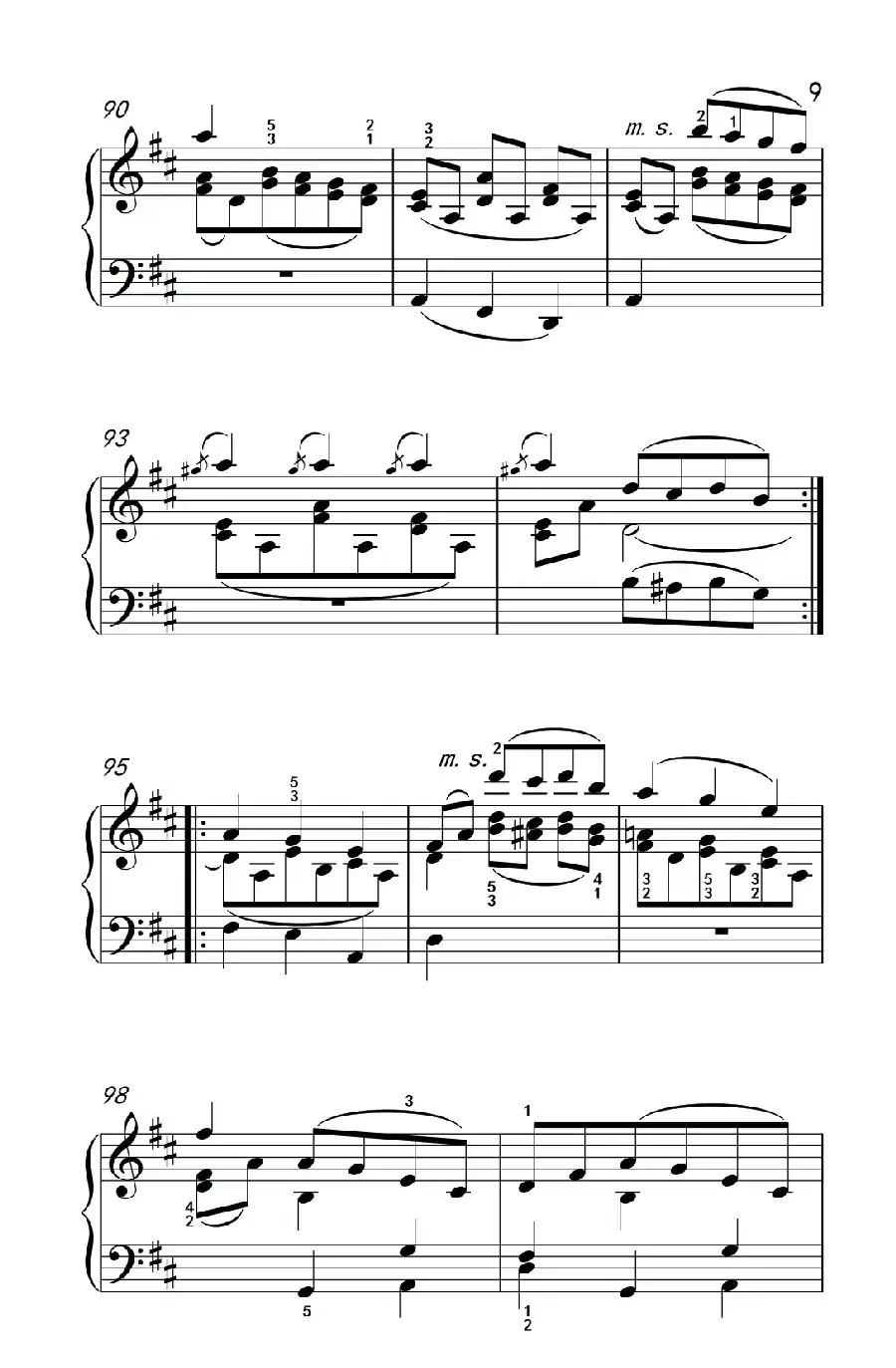 A大调钢琴奏鸣曲（小步舞曲）