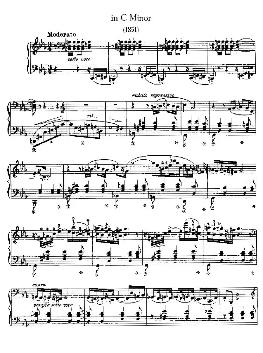 Two Polonaises S.223（2首波洛奈兹舞曲·c小调）