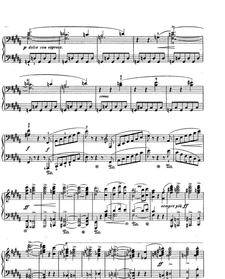 Scherzo in e flat Min Op·4（降e小调谐谑曲）