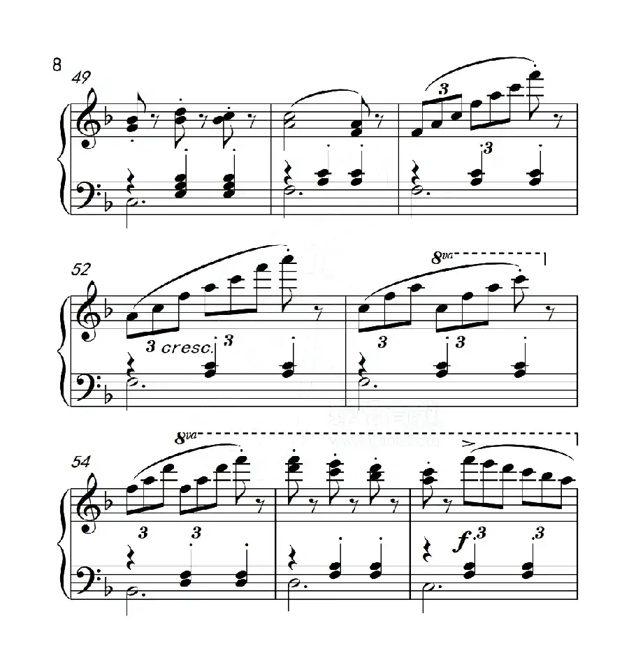 第五级B组 练习曲(中国音乐学院钢琴考级作品1~6级)