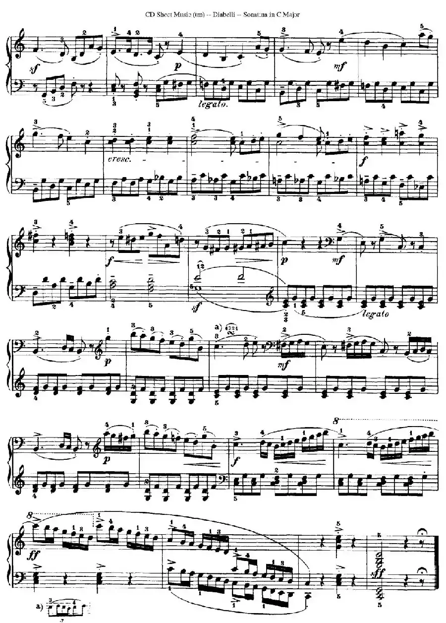 4 Piano Sonatinas（4首钢琴小奏鸣曲）（Op.151 No.4）