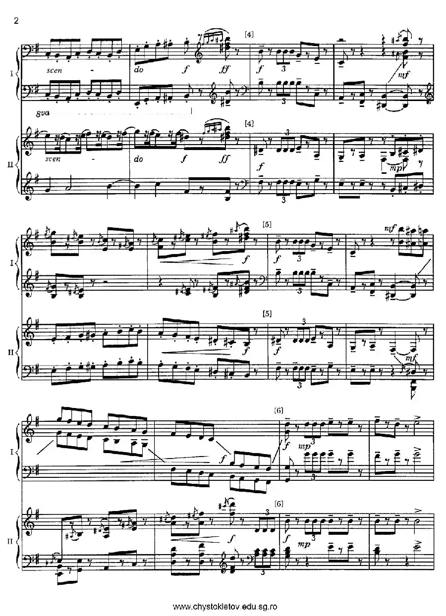 Nutcracker Op.71 芭蕾舞剧《胡桃夹子》（改编双钢琴版·第二部分）