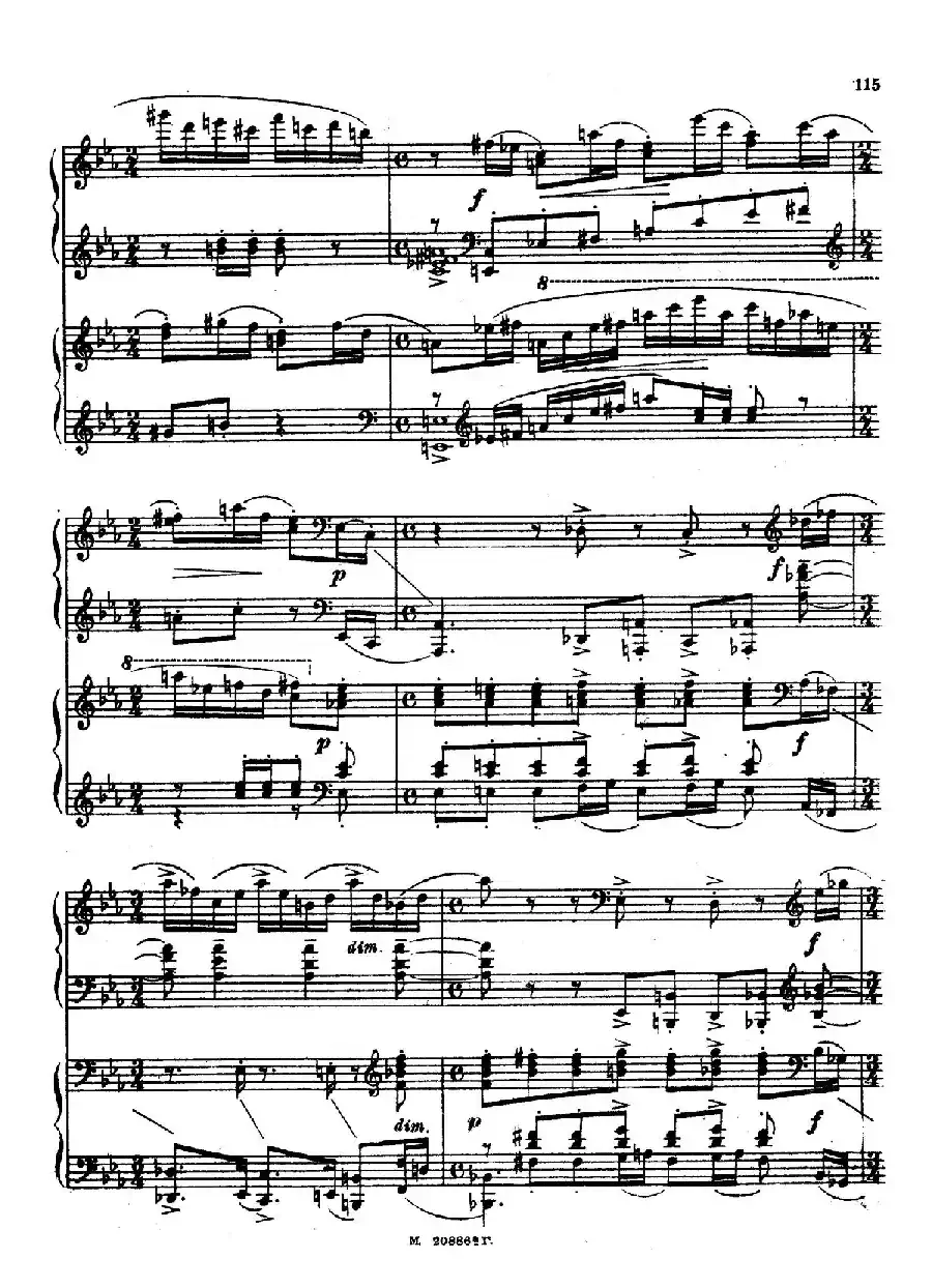 交响舞曲 Symphonic Dance Op.45（双钢琴）