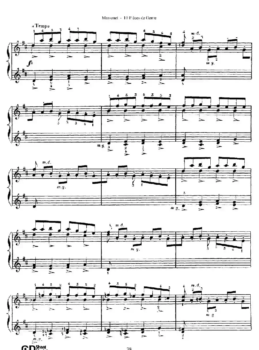 Dix Pièces de Genre Op.10（10首个性小品·Ⅹ）