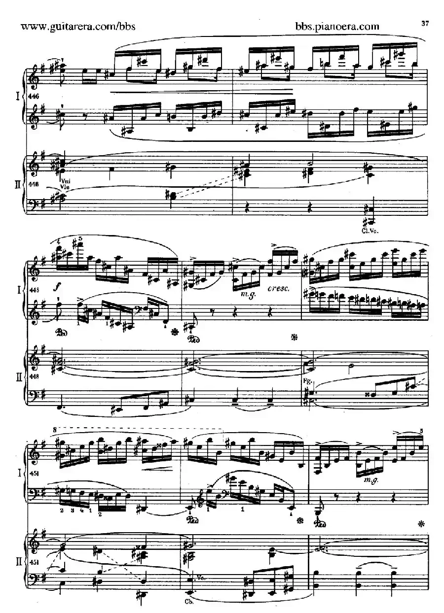 e小调第一钢琴协奏曲 Op.11（双钢琴版·第一乐章）