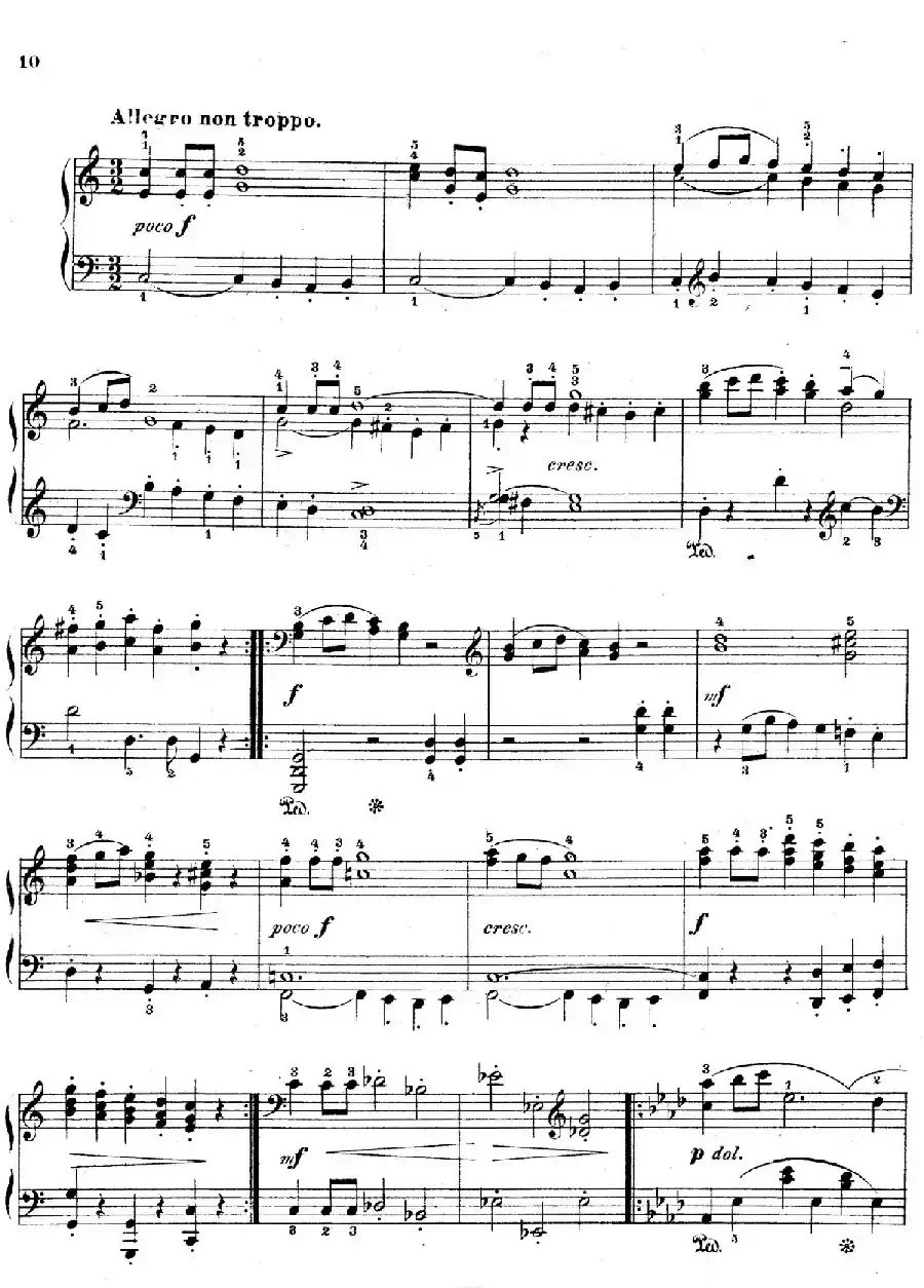 Five Sonatinas Op.70（5首钢琴小奏鸣曲·1）