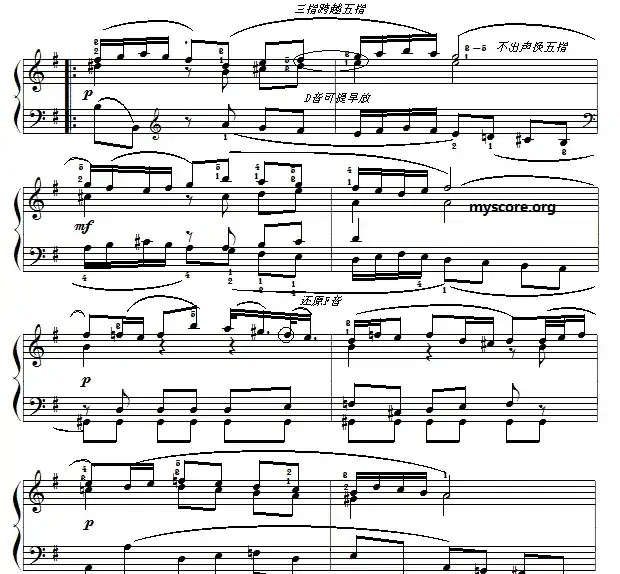 巴赫初级钢琴曲之二十七：萨拉班德舞曲