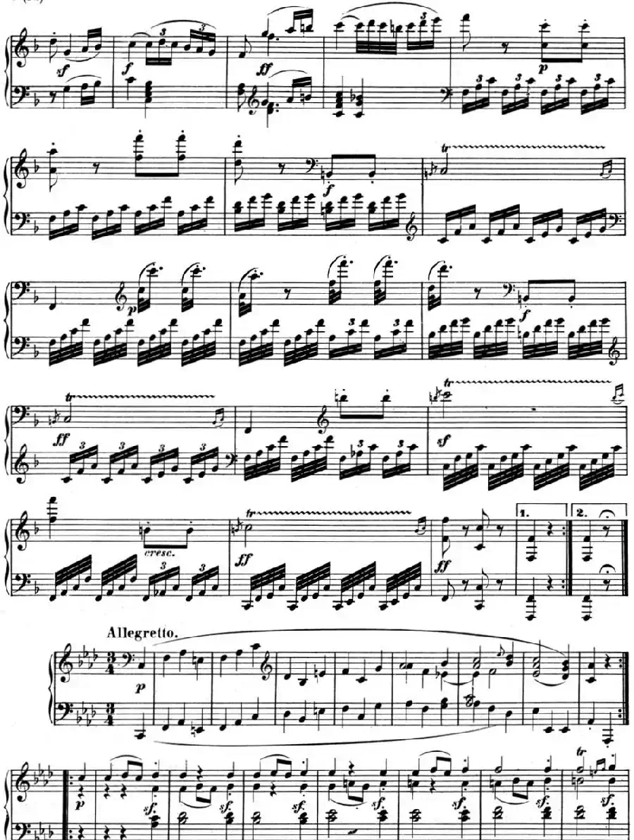 贝多芬钢琴奏鸣曲06 F大调 Op.10 No.2 F major