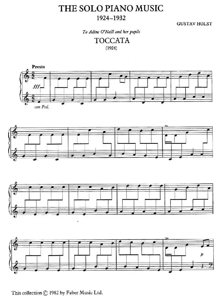 Toccata for Piano H.153（托卡塔）