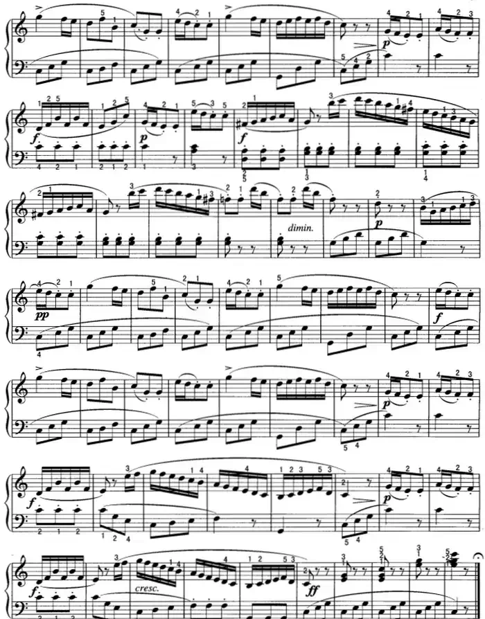 不可不弹的世界钢琴名曲：小奏鸣曲Op.36-1