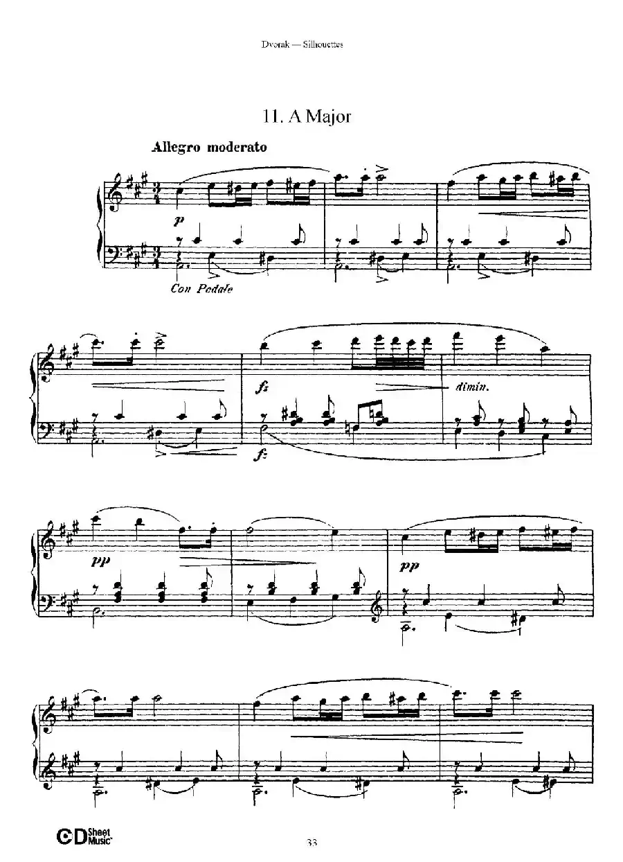 12 Silhouettes Op.8（12首剪影·11）