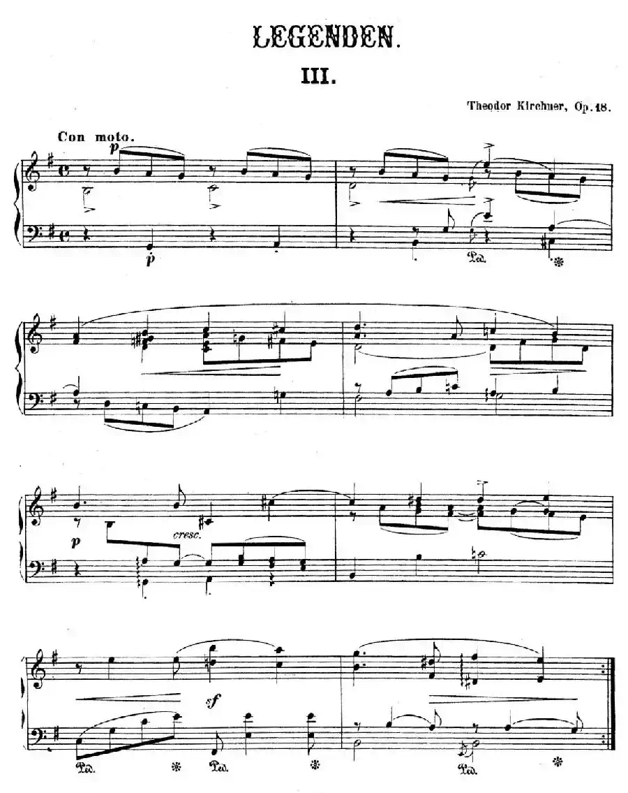 Legenden Op.18（9首传奇·Ⅲ）