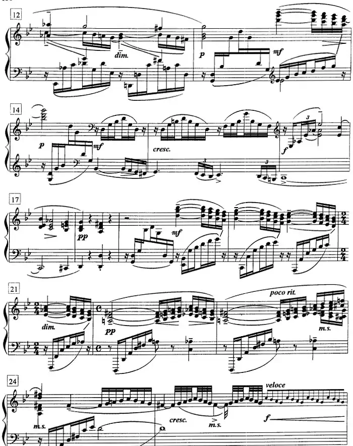 钢琴教程第八级 练习曲（Op.33 No.5）