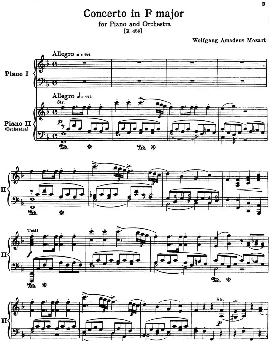 二十八部钢琴协奏曲 No.19（P1-15）