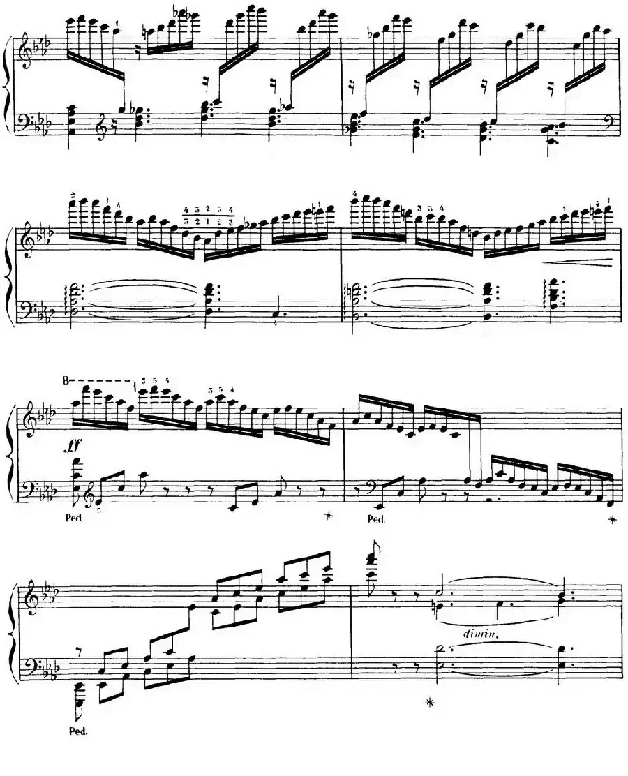 15 Etudes de Virtuosité Op.72 No.11（十五首钢琴练习曲之十一）