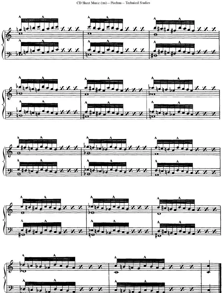 Technical Studies 60 Progressive Exercises （60首钢琴循序渐进练习曲 P21——30）